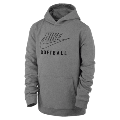 Nike Swoosh Club Fleece Big Kids' Softball Pullover Hoodie